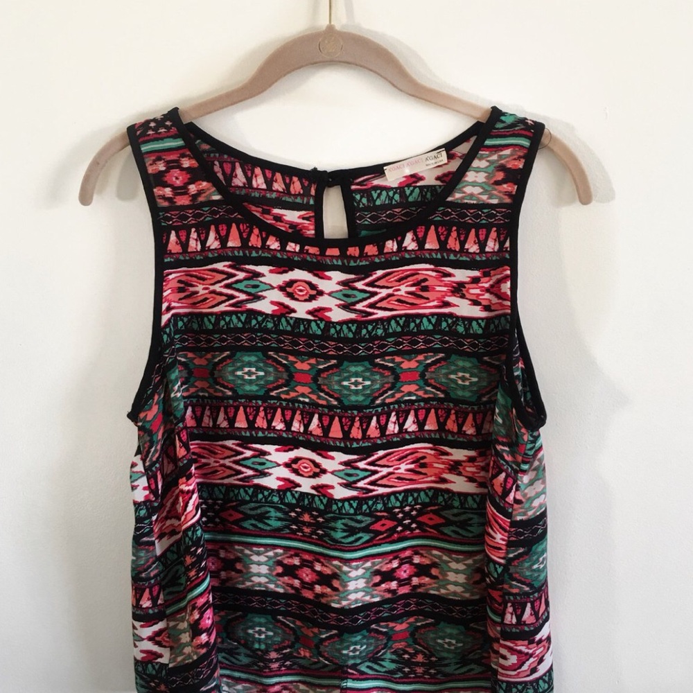 Aztec Print Tank Top